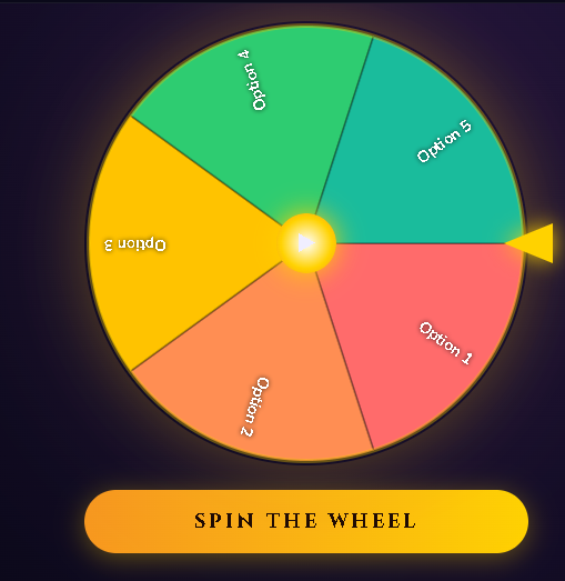 Spin the wheel button
